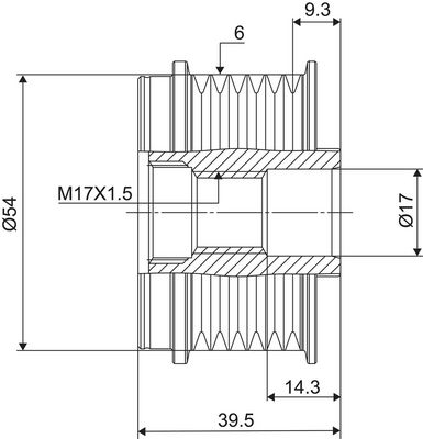 Dispositivo ruota libera alternatore VALEO NEW SPARE PART