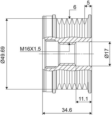 Dispositivo ruota libera alternatore VALEO NEW SPARE PART