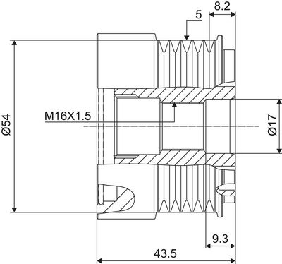 Dispositivo ruota libera alternatore VALEO NEW SPARE PART