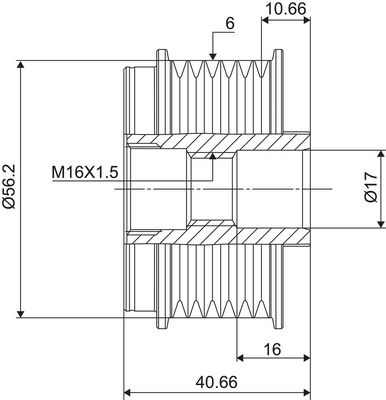 Dispositivo ruota libera alternatore VALEO NEW SPARE PART