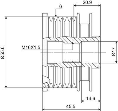 Dispositivo ruota libera alternatore VALEO NEW SPARE PART