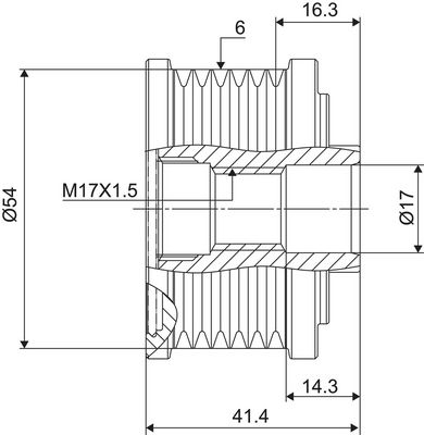Dispositivo ruota libera alternatore VALEO NEW SPARE PART