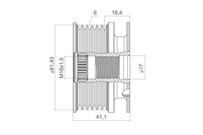 Dispositivo ruota libera alternatore VALEO NEW SPARE PART