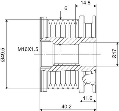 Dispositivo ruota libera alternatore VALEO NEW SPARE PART