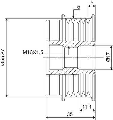 Dispositivo ruota libera alternatore VALEO NEW SPARE PART