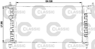 Radiatore, Raffreddamento motore VALEO CLASSIC