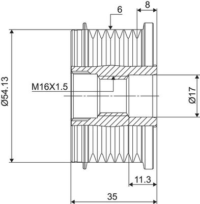 Dispositivo ruota libera alternatore VALEO NEW SPARE PART