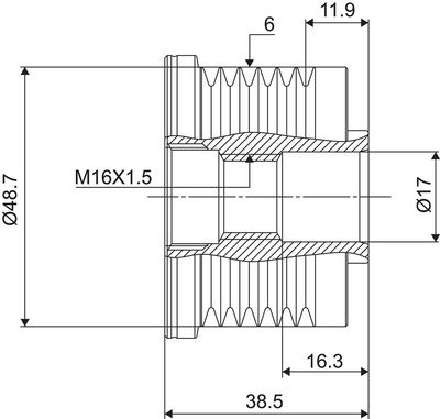 Dispositivo ruota libera alternatore VALEO NEW SPARE PART