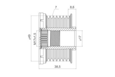 Dispositivo ruota libera alternatore VALEO NEW SPARE PART