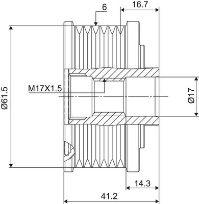 Dispositivo ruota libera alternatore VALEO NEW SPARE PART