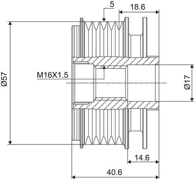 Dispositivo ruota libera alternatore VALEO NEW SPARE PART