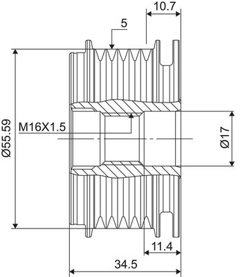 Dispositivo ruota libera alternatore VALEO NEW SPARE PART