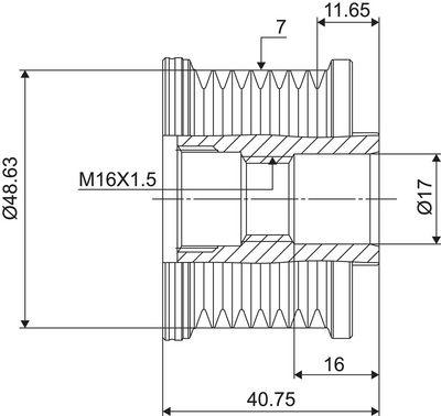 Dispositivo ruota libera alternatore VALEO NEW SPARE PART