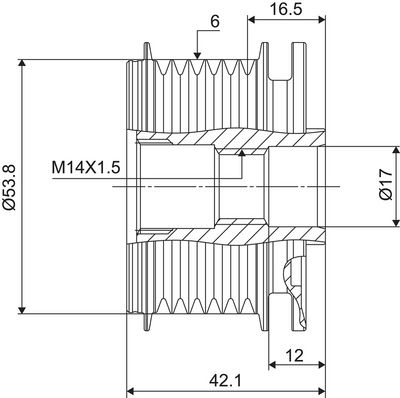 Dispositivo ruota libera alternatore VALEO NEW SPARE PART