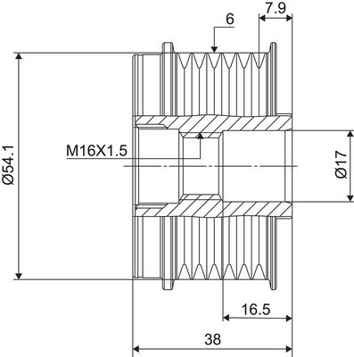Dispositivo ruota libera alternatore VALEO NEW SPARE PART