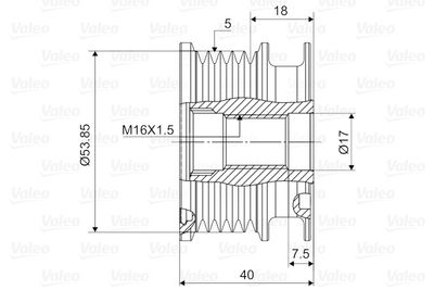 Dispositivo ruota libera alternatore VALEO NEW SPARE PART