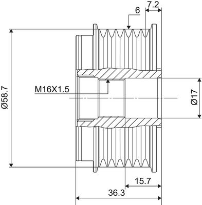 Dispositivo ruota libera alternatore VALEO NEW SPARE PART