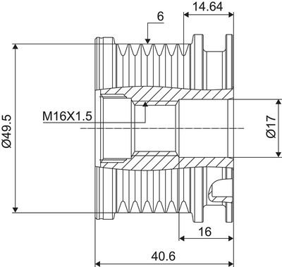 Dispositivo ruota libera alternatore VALEO NEW SPARE PART