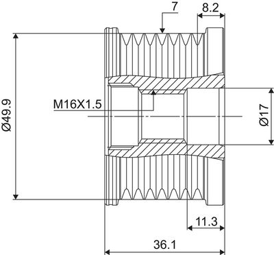 Dispositivo ruota libera alternatore VALEO NEW SPARE PART