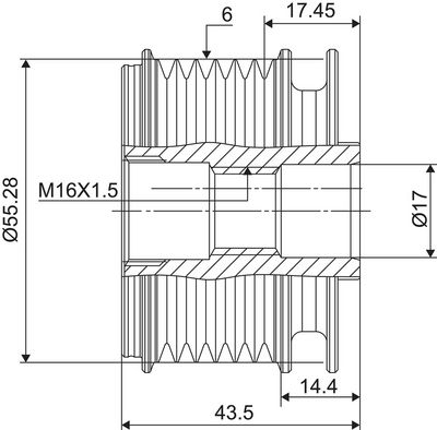 Dispositivo ruota libera alternatore VALEO NEW SPARE PART
