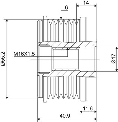 Dispositivo ruota libera alternatore VALEO NEW SPARE PART
